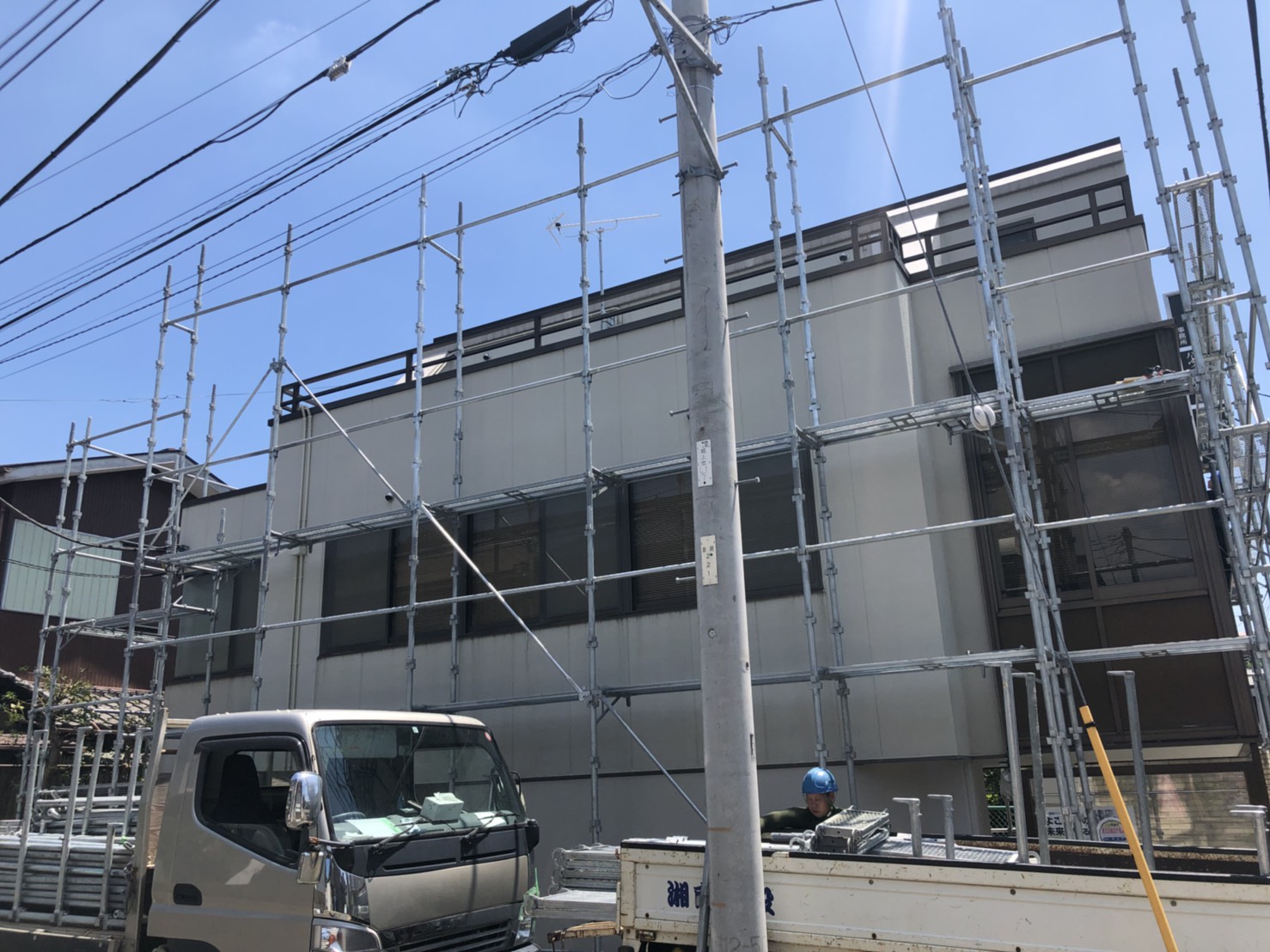 外壁塗装足場2 外壁塗装足場2