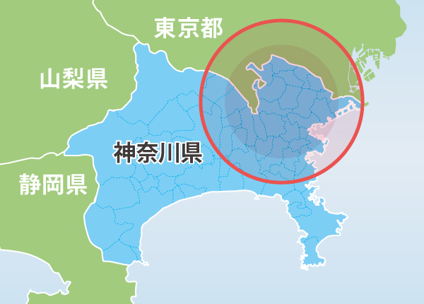 対応エリア地図 対応エリア地図